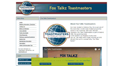 Desktop Screenshot of foxtalkztoastmasters.com